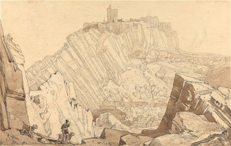 John Sell Cotman - Domfront, Looking to the South East - Google Art Project