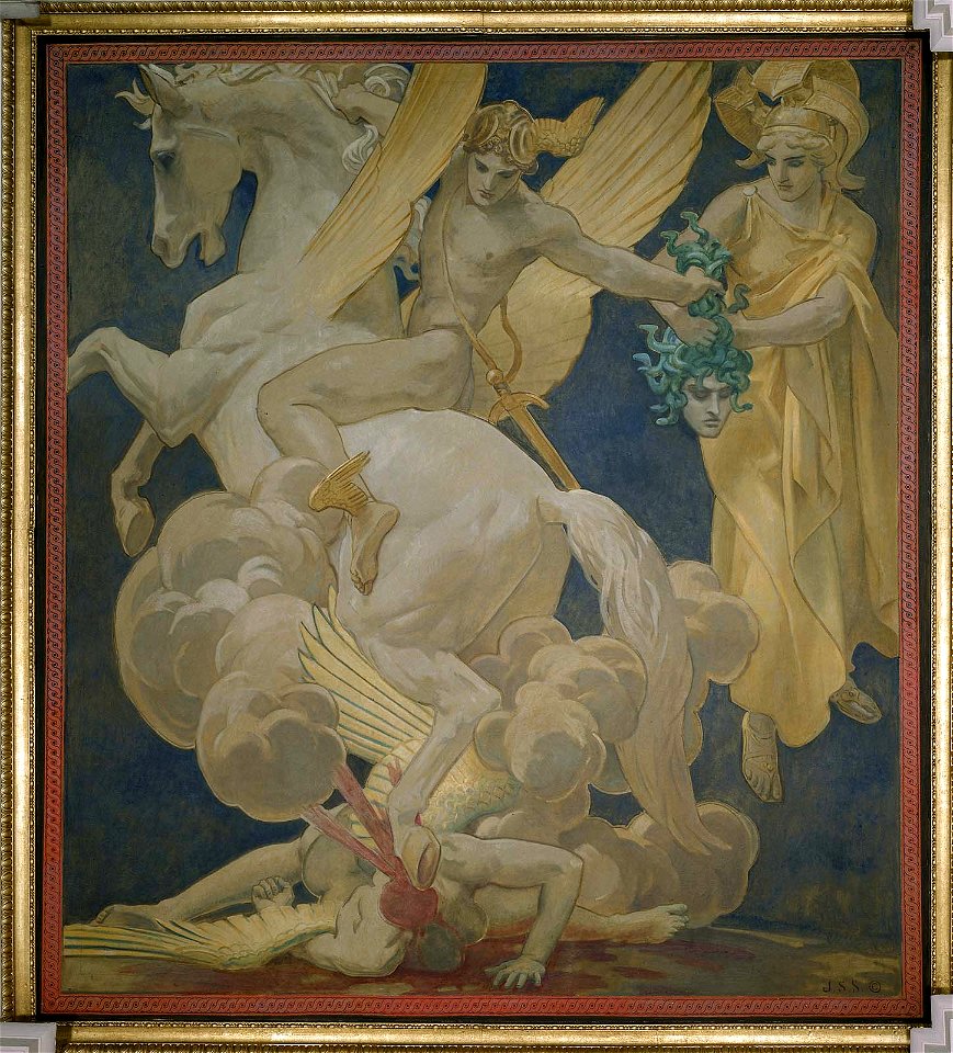 John Singer Sargent - Perseus on Pegasus Slaying Medusa - 25.642 - Museum of Fine Arts