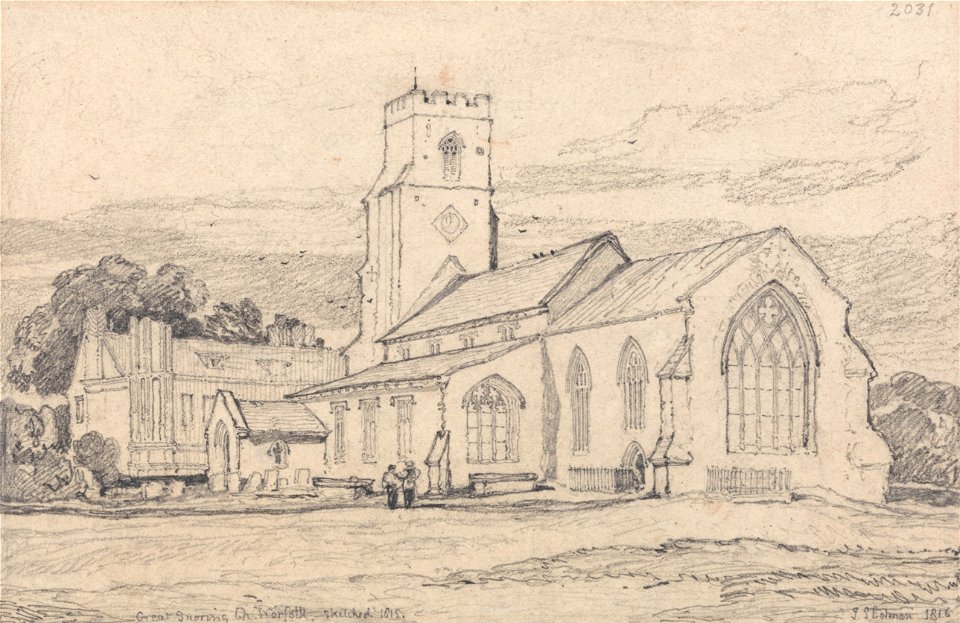 John Sell Cotman - Great Snoring Church, Norfolk - Google Art Project