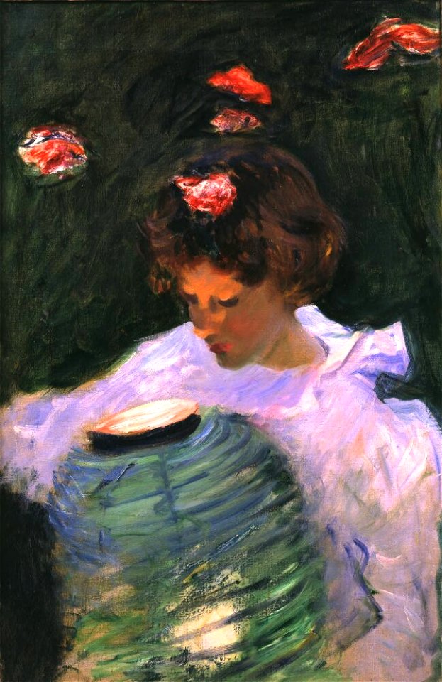 John Singer Sargent - Study for 'Carnation, Lily, Lily, Rose' - Inlån JSS 529-01 - Nationalmuseum