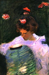 John Singer Sargent - Study for 'Carnation, Lily, Lily, Rose' - Inlån JSS 529-01 - Nationalmuseum