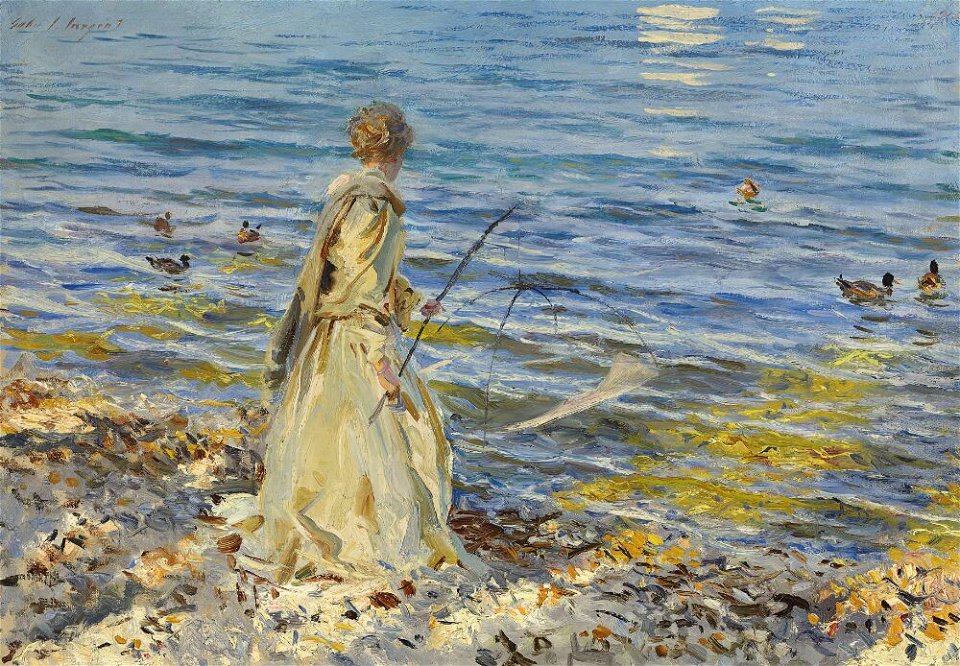 John Singer Sargent - Girl Fishing - Inlån JSS 530-01 - Nationalmuseum