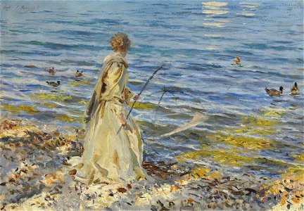 John Singer Sargent - Girl Fishing - Inlån JSS 530-01 - Nationalmuseum