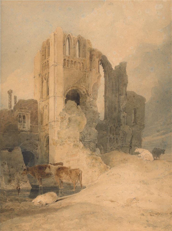 John Sell Cotman - Castle Acre Priory, Norfolk - Google Art Project
