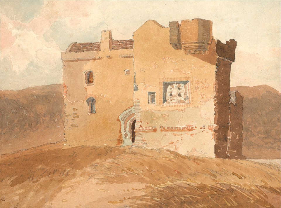 John Sell Cotman - Unidentified Castle (Formerly Called Clanbury Castle) - Google Art Project