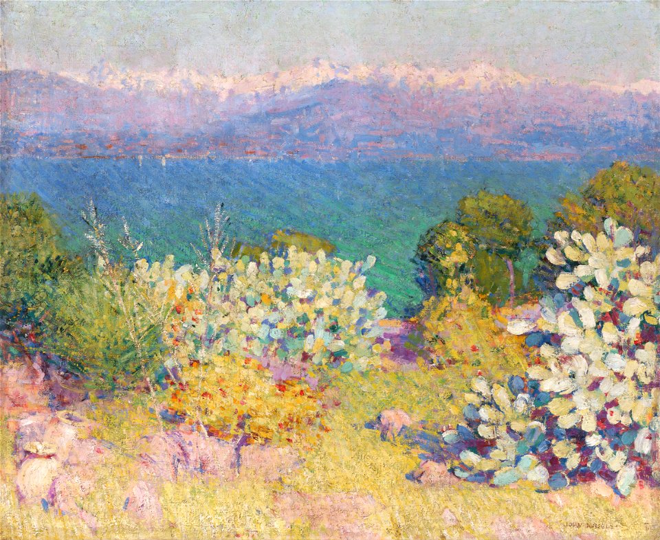 John Russell - In the morning, Alpes Maritimes from Antibes - Google Art Project