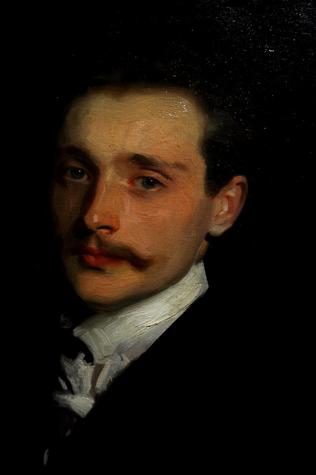 John Singer Sargent - Léon Delafosse detail 01