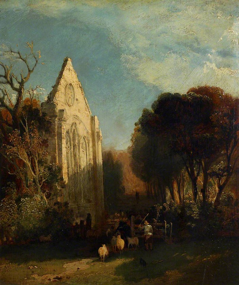 John Sell Cotman (1782-1842) (style of) - Roche Abbey, Yorkshire - 515731 - National Trust