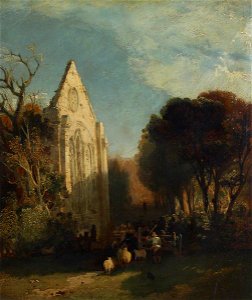 John Sell Cotman (1782-1842) (style of) - Roche Abbey, Yorkshire - 515731 - National Trust