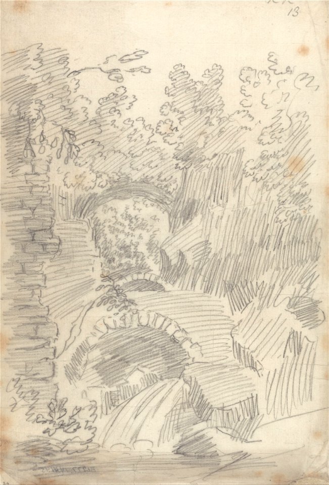 John Robert Cozens - A Rocky Ravine - Google Art Project