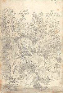 John Robert Cozens - A Rocky Ravine - Google Art Project