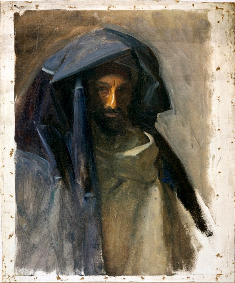 John Singer Sargent - Man in a Blue Mantle - 1937.205 - Fogg Museum