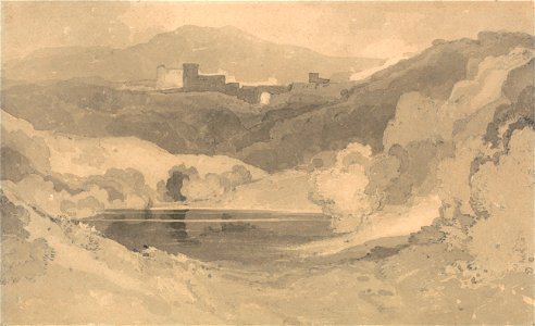 John Sell Cotman - Castle in a Landscape - Google Art Project