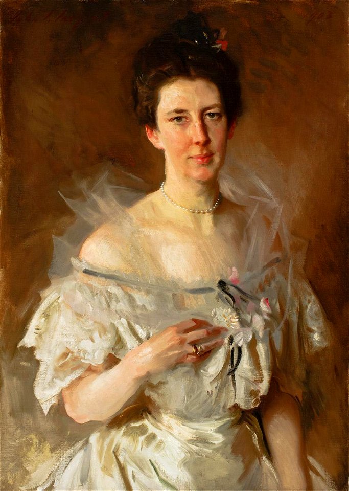 John Singer Sargent - Portrait of Esther Fiske Hammond, Mrs. Gardiner Greene Hammond