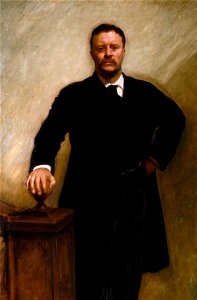 John Singer Sargent - Theodore Roosevelt - Google Art Project. Free illustration for personal and commercial use.