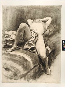 John Singer Sargent - Reclining Male Nude, Draped - Inlån JSS 512-03 - Nationalmuseum