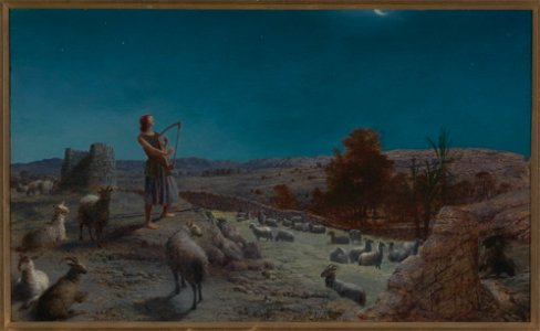 John Rogers Herbert - David, the Future King of Israel, While a Shepherd at Bethlehem