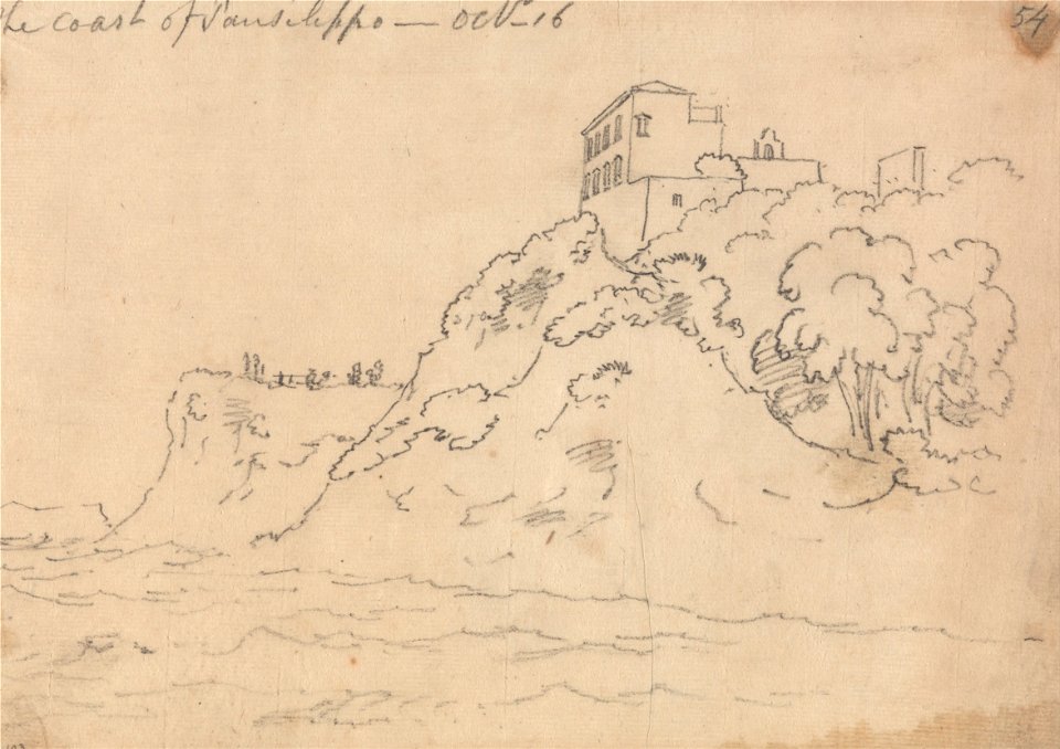 John Robert Cozens - The Coast of Posillipo, October 16 - Google Art Project