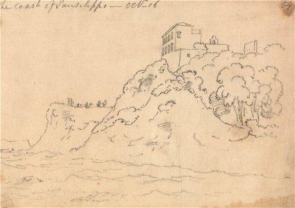 John Robert Cozens - The Coast of Posillipo, October 16 - Google Art Project