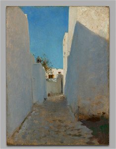 John Singer Sargent - A Moroccan Street Scene - Inlån JSS 527-02 - Nationalmuseum