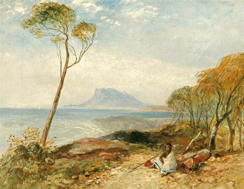 John Skinner Prout - Maria Island from Little Swanport, Van Diemen's Land - Google Art Project