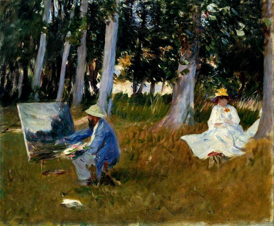 John Singer Sargent (1856-1925) - Claude Monet Painting by the Edge of a Wood - N04103 - National Gallery