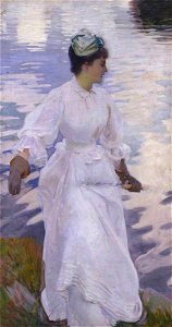 John Singer Sargent (1856-1925) - Lady Fishing - Mrs Ormond - N04466 - National Gallery