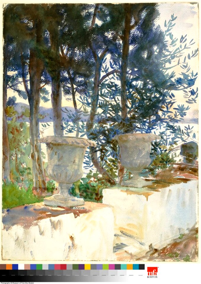 John Singer Sargent - Corfu, The Terrace - Inlån JSS 514-03 - Nationalmuseum