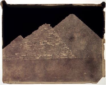 John Shaw Smith - Two small pyramids, Pyramid of Ekphrenes in distance. - Google Art Project