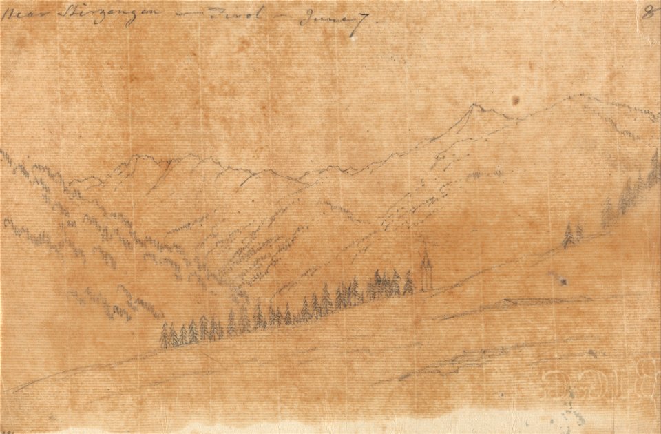 John Robert Cozens - Near Sherzing, Tirol, June 7 - Google Art Project