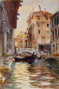 John Singer Sargent - Ponte della Canonica - P3w3 - Isabella Stewart Gardner Museum. Free illustration for personal and commercial use.