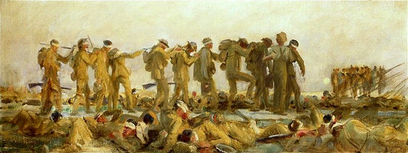 John Singer Sargent - Gassed, an oil study