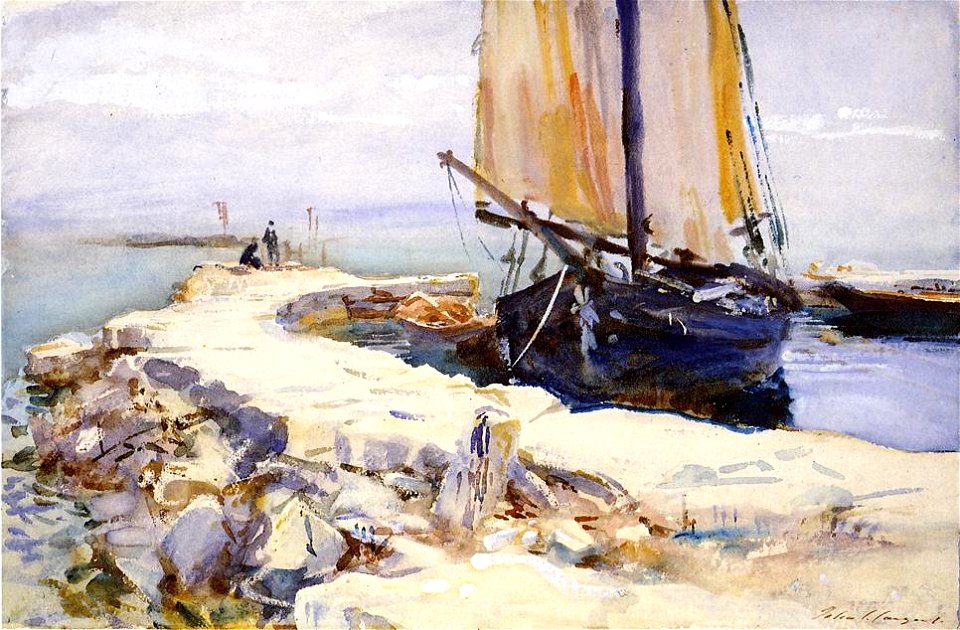 John Singer Sargent - Above Lake Garda at San Vigilio