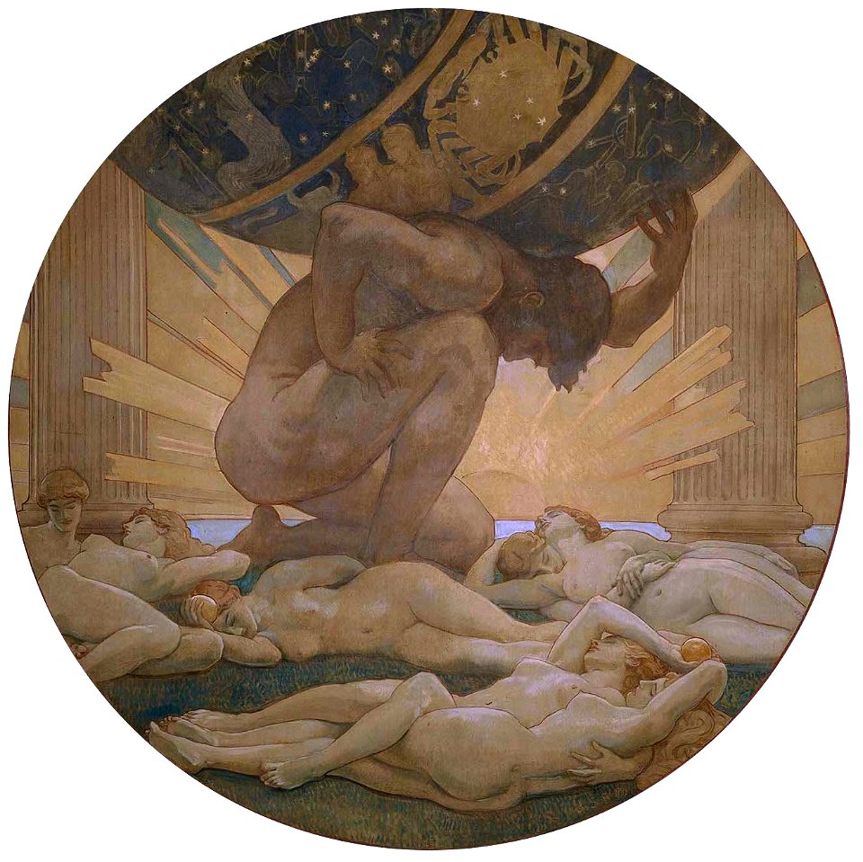 John Singer Sargent - Atlas and the Hesperides, 1922-1925
