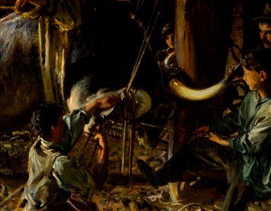 John Singer Sargent - Shoeing the Ox - Inlån JSS 400-01 - Nationalmuseum
