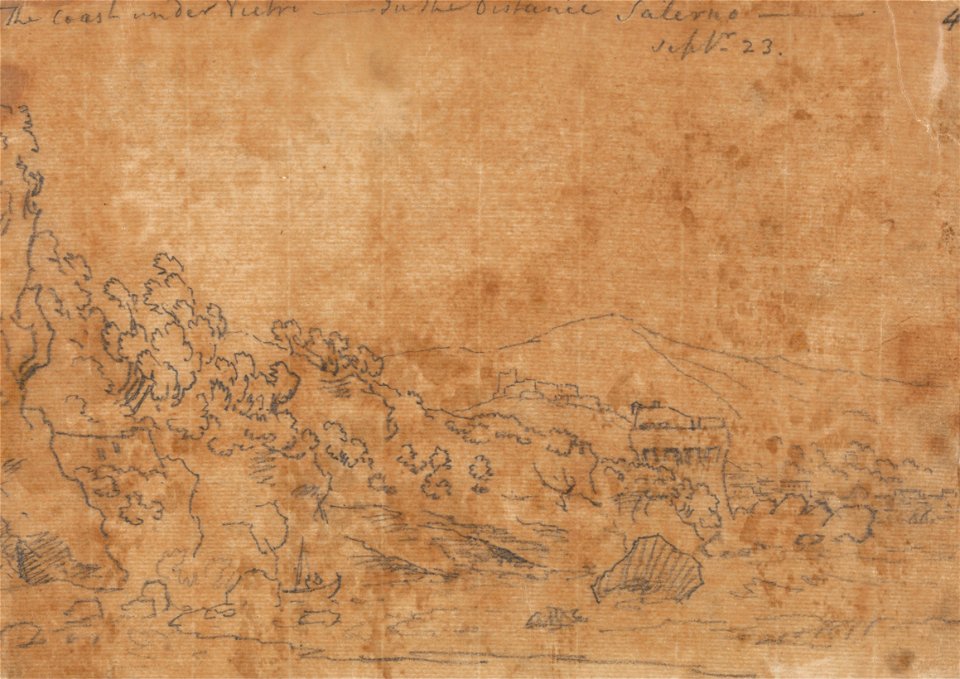 John Robert Cozens - The Coast Under Vietri - Google Art Project