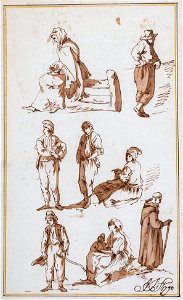 John Thomas Serres - figure studies - 1790 - 8496