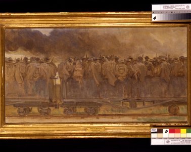 John Singer Sargent - American Troops Going up the Line - Inlån JSS 407-04 - private collection