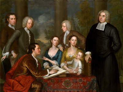 John Smibert - The Bermuda Group (Dean Berkeley and His Entourage) - 1808.1 - Yale University Art Gallery
