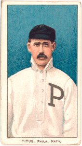 John Titus, Philadelphia Phillies, baseball card portrait LCCN2008676533