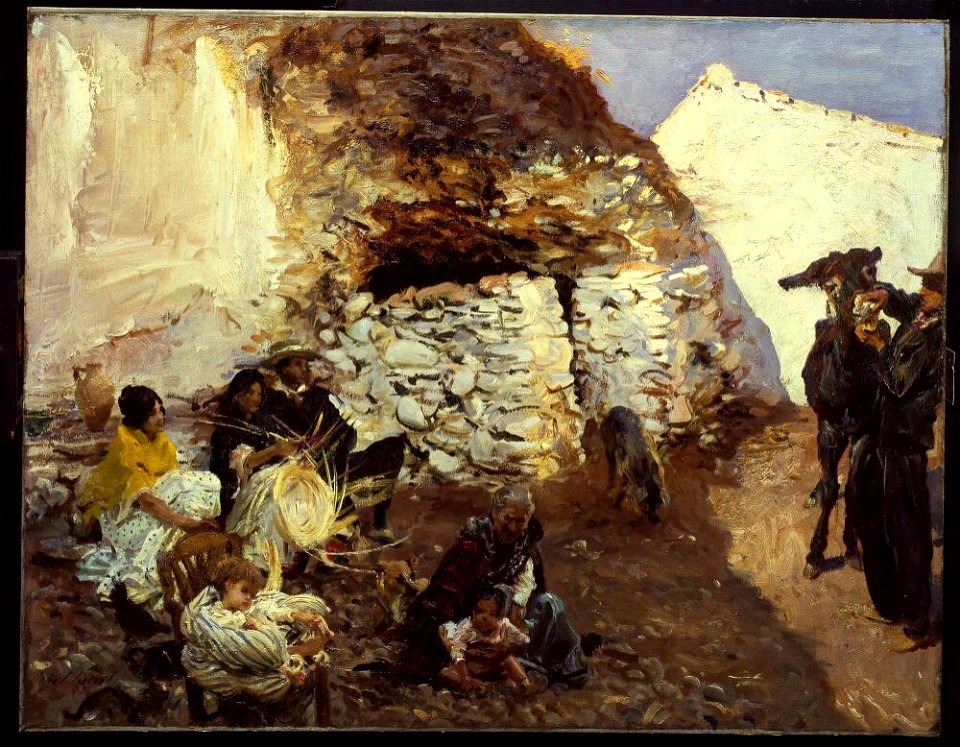 John Singer Sargent - Gypsy Encampment, Granada, Spain - 1931.13 - Addison Gallery of American Art