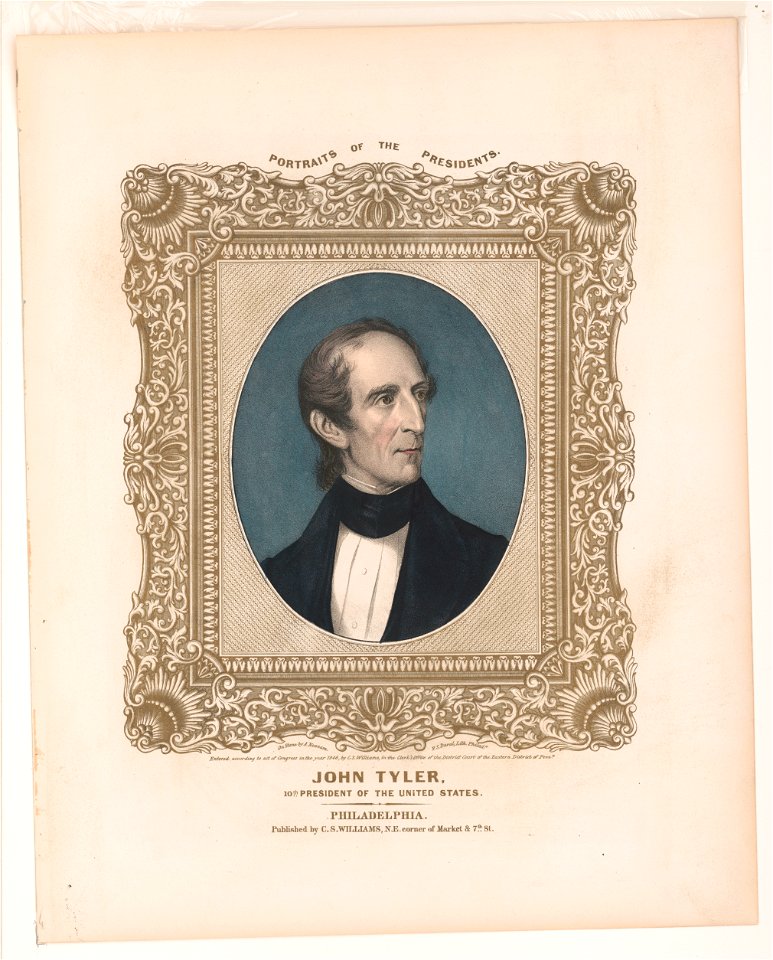 John Tyler, 10th President of the United States LCCN2003673086