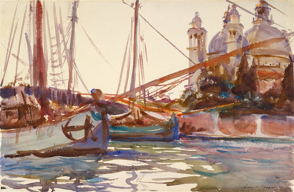 John Singer Sargent - Santa Maria della Salute, Venice - P3w31 - Isabella Stewart Gardner Museum
