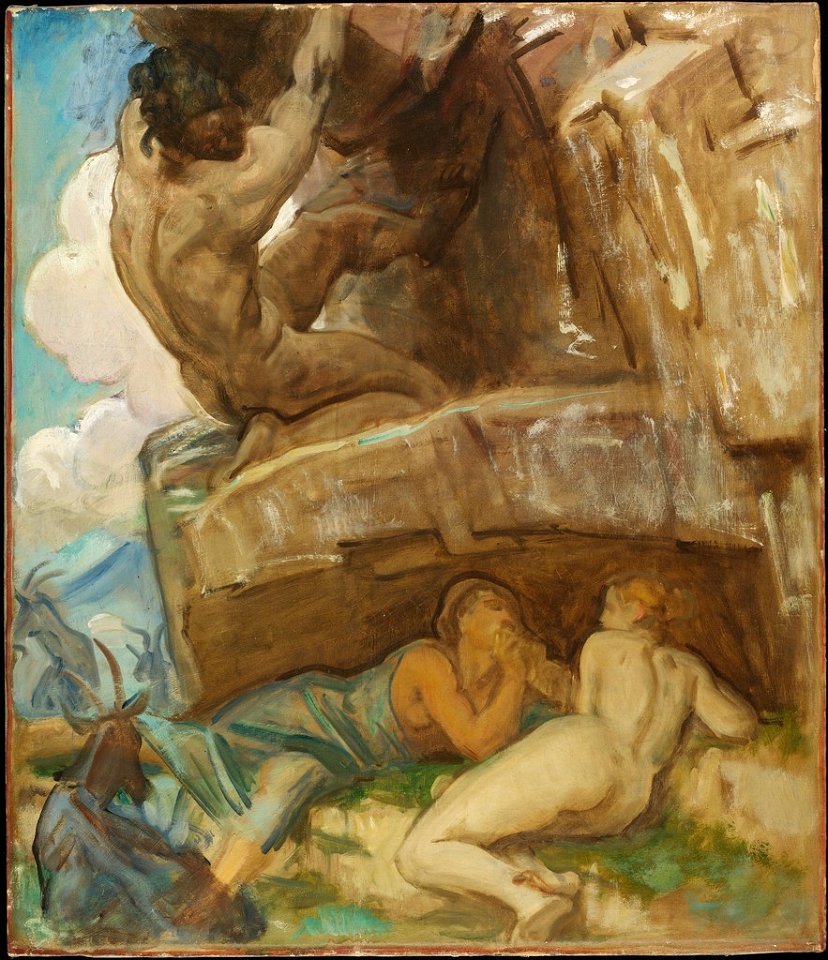 John Singer Sargent - Study for Acis and Galatea, Museum of Fine Arts, Boston - 1939.91 - Harvard Art Museums