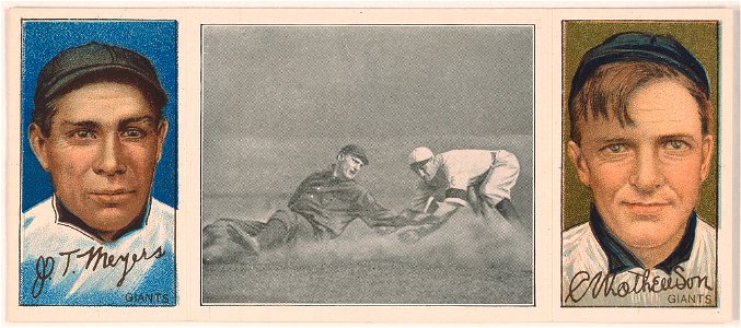 John T. Meyers-C. Mathewson, New York Giants, baseball card portrait LCCN2008678500