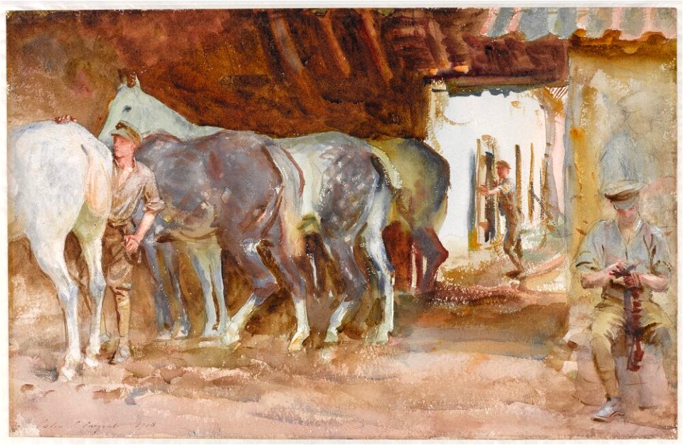 John Singer Sargent - Scots Greys - Inlån JSS 401-07 - Imperial War Museum London