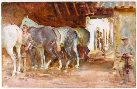 John Singer Sargent - Scots Greys - Inlån JSS 401-07 - Imperial War Museum London