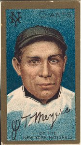 John T. Meyers, New York Giants, baseball card portrait LCCN2008677497