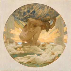 John Singer Sargent - Sketch for Atlas and the Hesperides - 29.138 - Museum of Fine Arts