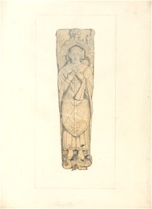 John Sell Cotman - Study of a Coffin Lid from Houghton Churchyard, Norfolk - Google Art Project